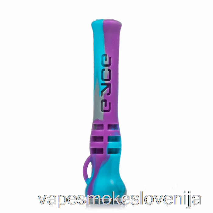 Vape Slovenija Eyce Shorty Silikon Chillum Mermaidpur (modra / Siva / Vijolična)